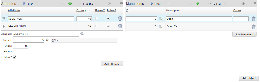 Insight Configuration - Objects