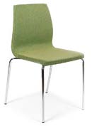 Stoelen 94,- 77-173,- 87,- Perfecte projectstoel Modern frame van plat ovale buis, uitstekend zitcomfort. Onderzijde zitting voorzien van stapelplaat.