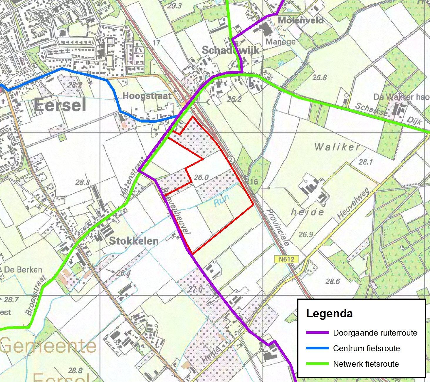 Blad - 6-2.5 Recreatie Het toekomstige Landgoed Heijbroeck ligt op loopafstand van de nieuwe wijk Kerkebogten. Het kan dus goed dienen als uitloopgebied voor Eersel.