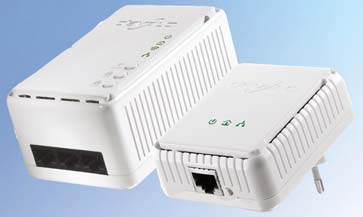 Devolo dlan 200 AV Wireless N Starter Kit Internet via het stopcontact Kit met twee adapters 1 dlan AV 200-Adapter 1 dlan adapter met switch & wifi Technologie van Intellon (INT6000) Plug & play