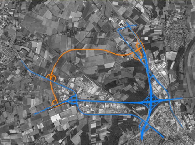 projectnr. 189650 februari 2009, revisie 01 Rapportage luchtkwaliteit Provinciaal InpassingsPlan Greenportlane Figuur 3.1: Onderzochte wegvakken 3.