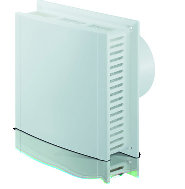 AEROCUBE De traploos regelbare passieve ventilator met effectieve geluidswering.