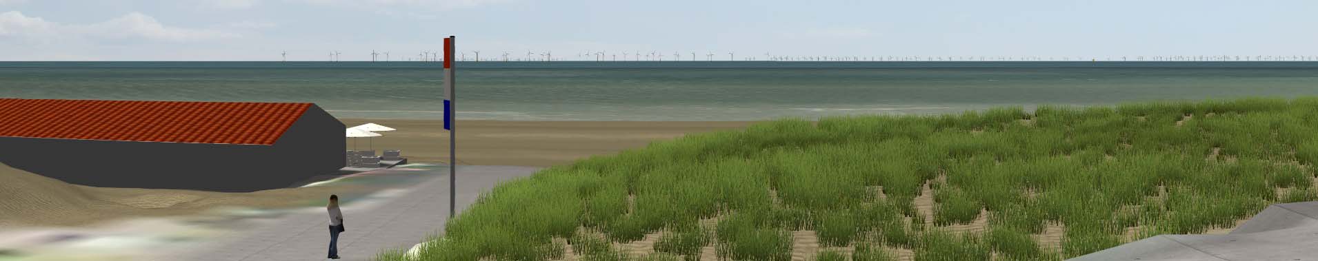 Egmond aan Zee, voorkeursvariant, naast het bestaande windpark