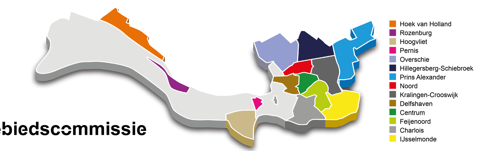 Gebiedscommissie algemeen: 14 gebiedscommissies Belangenbehartiging gebied Verordening op de gebiedscommissies 2014 U bent verkozen tot lid van één van de veertien Rotterdamse gebiedscommissies.