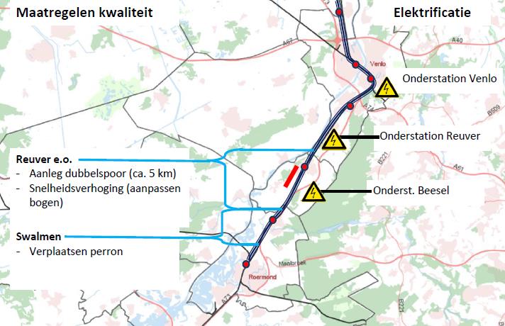 Figuur 3. Overzicht maatregelen traject Vierlingsbeek - Venlo Figuur 4.