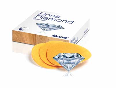 Duurzaamheid Tot 15 maal een langere levensduur Bona Diamond Abrasives gaan wel tot 15 keer langer mee dan de concurrerende gaasschijven of rotex schijven.