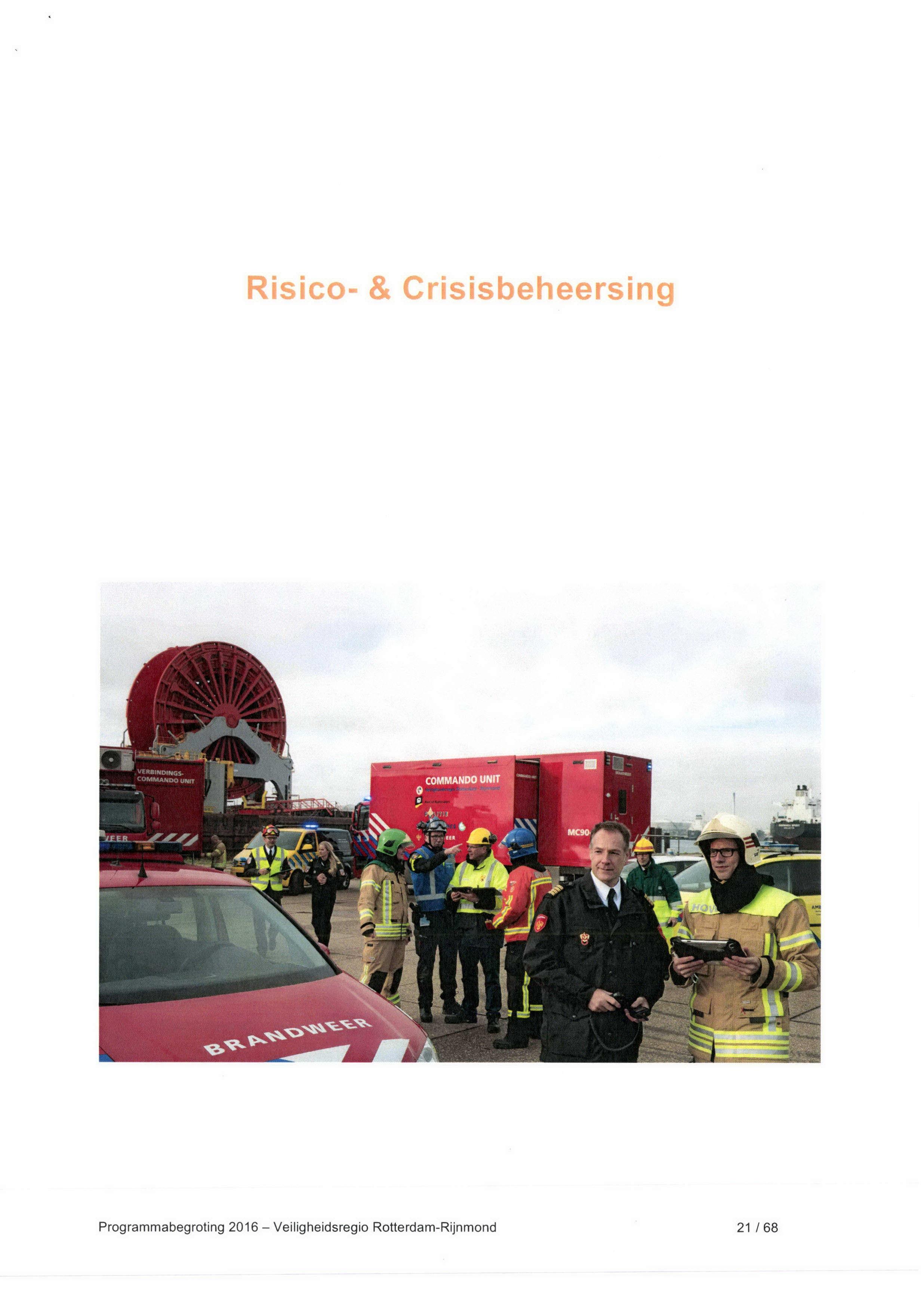 Risico- Ä Crisisbeheersing * fľ UI