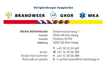 Huisstijl VRH Voorbeelden huisstijl toepassingen 3 mm 43 mm 26,5 mm 19,5 mm VRH