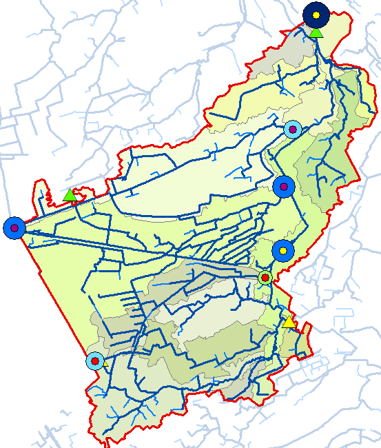 Totaal P concentraties en vrachten Totaal N concentraties en vrachten 0 0 1 1 2 2 4 4 Kilometer Kilometer Concentratie Ntot Ptot (mg/l) Norm Ntot Ptot