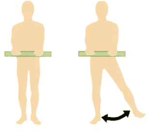8. Been zijwaarts optillen Ga op uw rug liggen. Houd uw been gestrekt. Breng uw been een aantal centimeters omhoog, beweeg uw been zijwaarts, en keer weer terug naar het midden. 9.