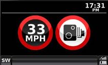 5.6.16 My Speed XL Als u uw apparaat niet als navigatiesysteem gebruikt, kunt u gebruik maken van de My Speed- en flitspaalgegevens*.
