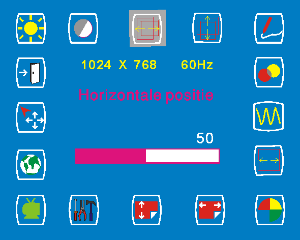 Stap 3. Het OSD-menu afsluiten Druk op om het OSD-menu af te sluiten.