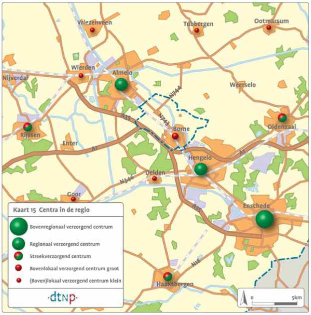 deze aantrekkelijker is voor mensen van binnen en buiten de gemeente. Mensen die van buiten Borne komen hebben meer kans op een parkeerplaats dicht bij de winkels.