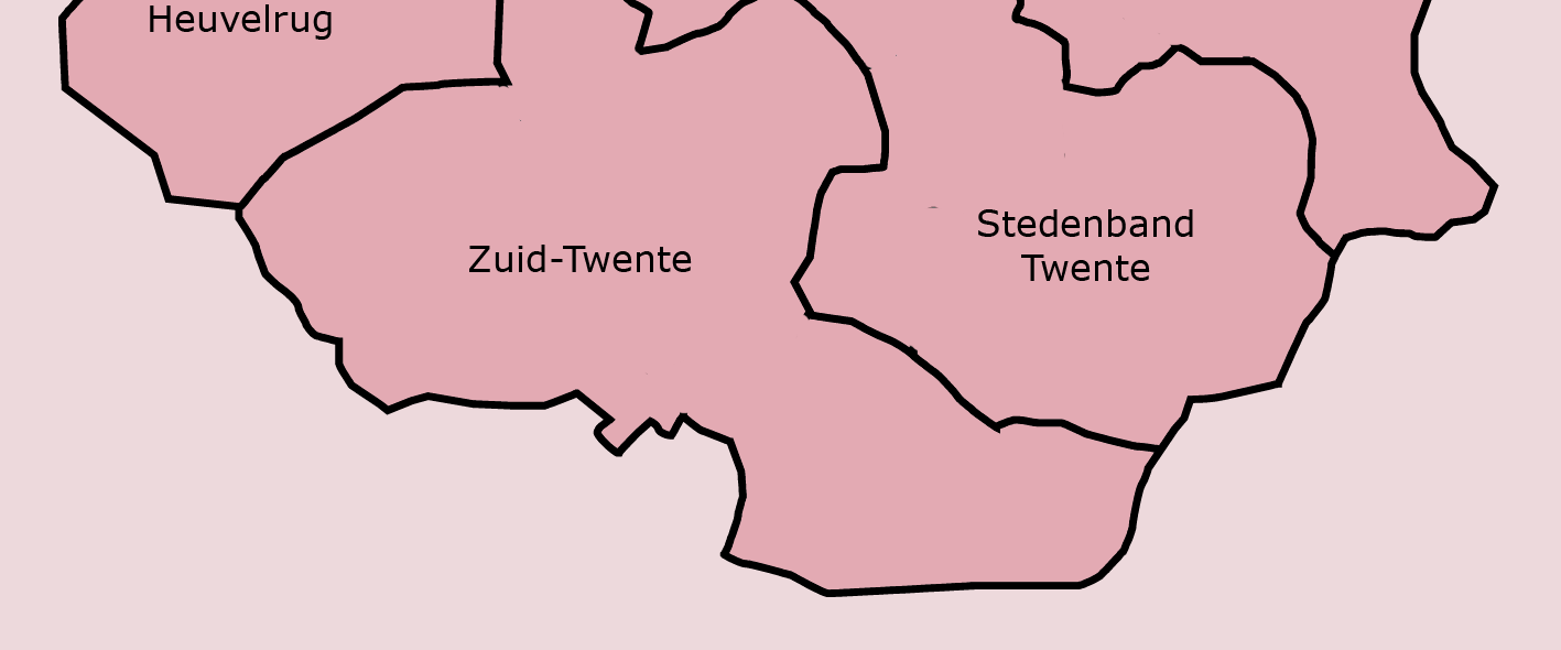 Inleiding Afbeelding 1 Regioindeling Twente Toerisme Monitor (op basis van indeling door GOBT) Sallandse Heuvelrug: Gemeenten Hellendoorn, Rijssen-Holten Zuid-Twente: Gemeenten Twenterand, Wierden,