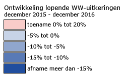 Grote verschillen in WW-percentages De laagste WW-percentages in december 2016 hadden de gemeenten Bladel en Hilvarenbeek (3,3%), gevolgd door Haaren (3,4%), Aalburg, Bergeijk en Boekel (3,5%).