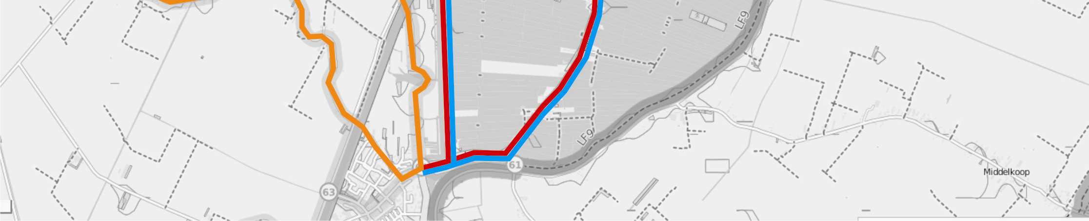 zijn de mogelijkheden voor rondjes lopen/fietsen rondom Meerkerk verkend. Vervolgens zijn in figuur 4.5 de extra mogelijkheden na aanleg van de fietsverbinding F545.00 beschreven. Uit figuur 4.