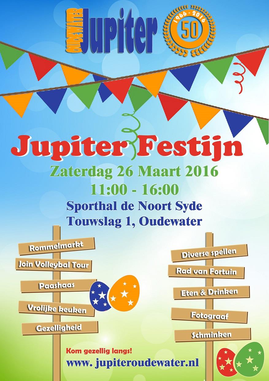 JUPTER FESTIJN Op zaterdag 26 maart vond het Jupiter-festijn plaats, georganiseerd door de jubileumcommissie.