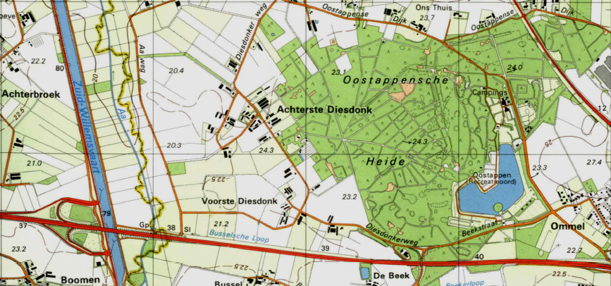 Bijlage 1a Adviesbureau voor milieumanagement Veldweg 11 5447 BH RIJKEVOORT Geografische aanduiding locatie op de topografische kaart