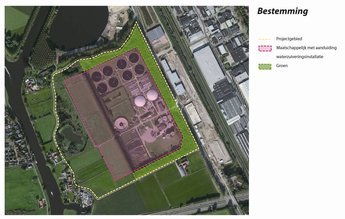 Figuur 1.1 Ligging van het projectgebied in de Diezemonding 1.3 Het voornemen Als voorbereiding op de aanbesteding van de renovatie is een referentieontwerp uitgewerkt.