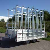 LANSING AANHANGWAGENS Wij bieden een uitgebreid assortiment aanhangwagens voor het vervoer van glas, kozijnen, steigermateriaal en/of andere materialen.