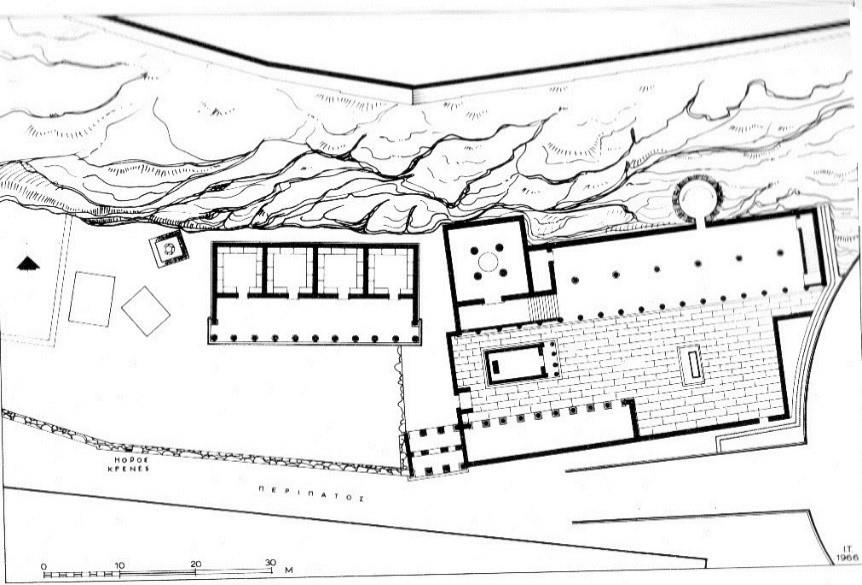 Afbeelding 3: kaart van de Atheense Akropolis.