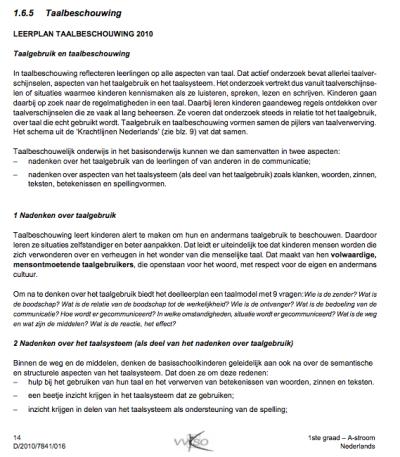 Vraag naar concreter invullen verticale en horizontale samenhang resultaatgerichte ET taalstructurele met heldere basisterminologie (eenduidig begrippenapparaat) interculturele gerichtheid