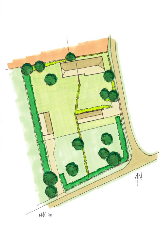 4 schets (suggestie) toekomstige situatie 2.3 Splitsing bestemming versus splitsing perceel De woningsplitsing heeft in het verleden reeds plaatsgevonden.