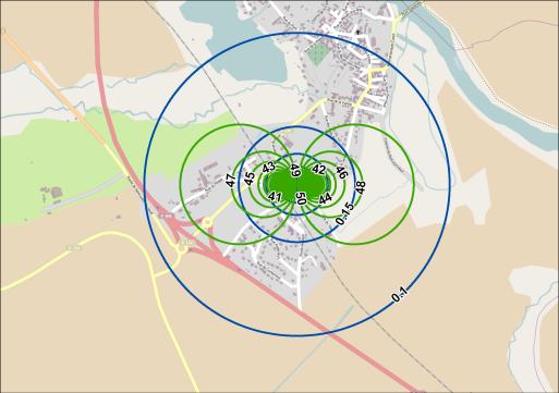 Variant 4 Emmen, Drenthe 5 cm invloedsgebied Groen = WKO 50 m³/uur Blauw = onttrekking 10 m³/uur 17 Hydrologisch invloedsgebied (0,05 m) variant oppervlak [km²] procent 1.