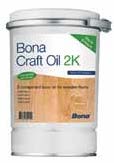 Lijmen Olie - Huile - Bona Craft Oil 2K Nieuw Nouveau Bona Craft Oil 2K geeft u de natuurlijke zachte uitstraling van een geoliede vloer, maar wanneer er extra bescherming van het oppervlak gewenst