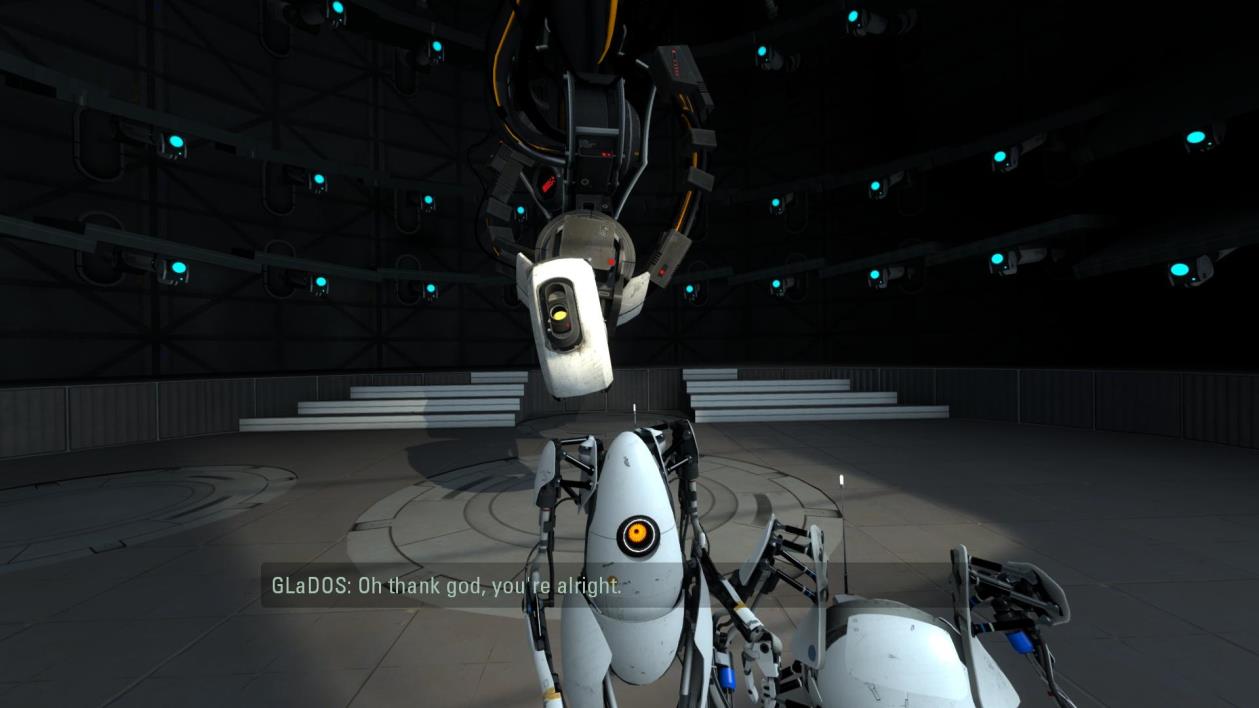 De opmerkingen van GLaDOS (psychologie) En verder de opmerkingen zoals: You re not a good person. You know that, right? Good people don t end up here. I m going to kill you, and all the cake is gone.