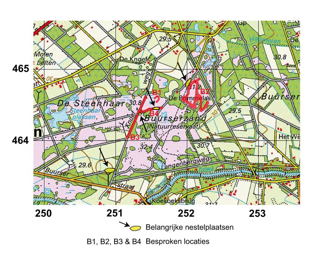 OBN-inventarisaties van bijen in Buurserzand, Kampina, Sprengenberg, Velhorst en Witte Veen 11 BUURSERZAND Coördinaten: 250/251/252 463/464 Gemeente: Haaksbergen / Enschede Herstelmaatregelen: