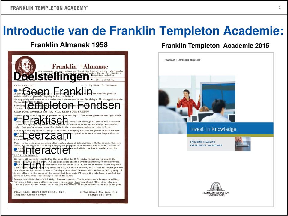 Franklin Templeton Fondsen Praktisch Leerzaam Interactief Fun!