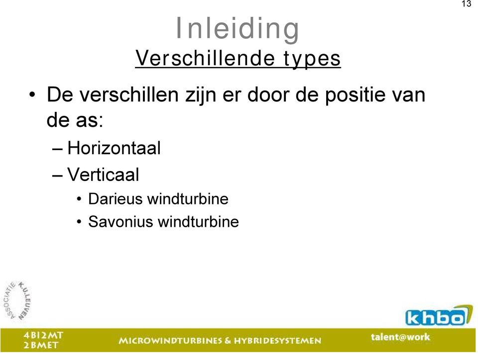 van de as: Horizontaal Verticaal