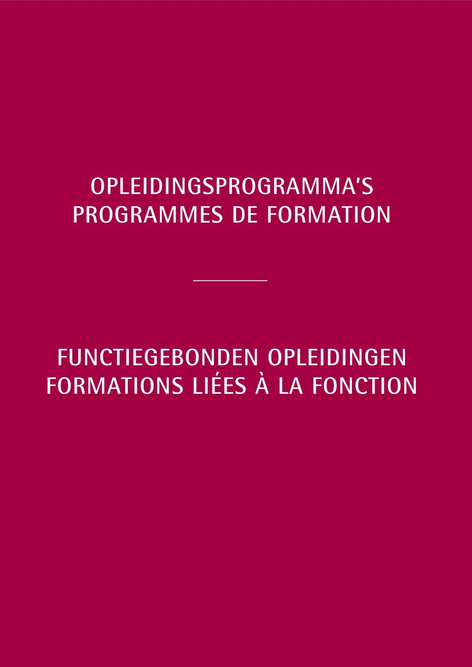 FUNCTIEGEBONDEN