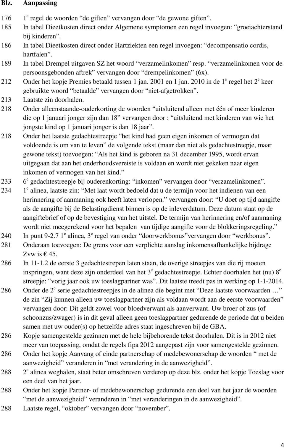 verzamelinkomen voor de persoonsgebonden aftrek vervangen door drempelinkomen (6x). 212 Onder het kopje Premies betaald tussen 1 jan. 2001 en 1 jan.