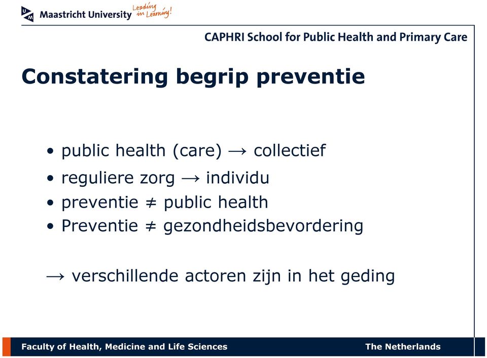 preventie public health Preventie