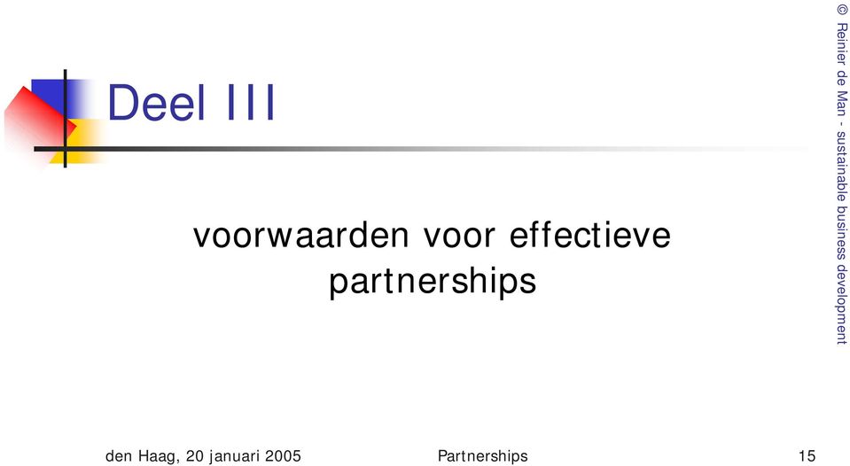 partnerships den Haag,
