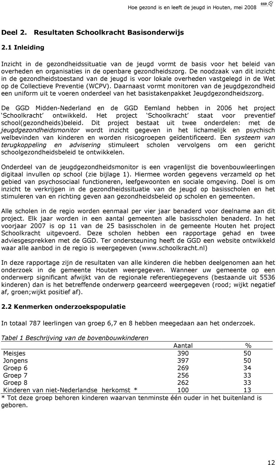 Daarnaast vormt monitoren van de jeugdgezondheid een uniform uit te voeren onderdeel van het basistakenpakket Jeugdgezondheidszorg.