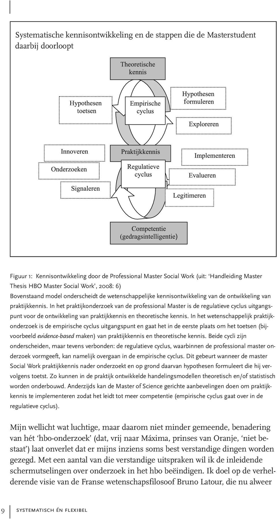 regulatieve cyclus uitgangspunt voor de ontwikkeling van praktijkkennis en theoretische kennis In het wetenschappelijk praktijkonderzoek is de empirische cyclus uitgangspunt en gaat het in de eerste