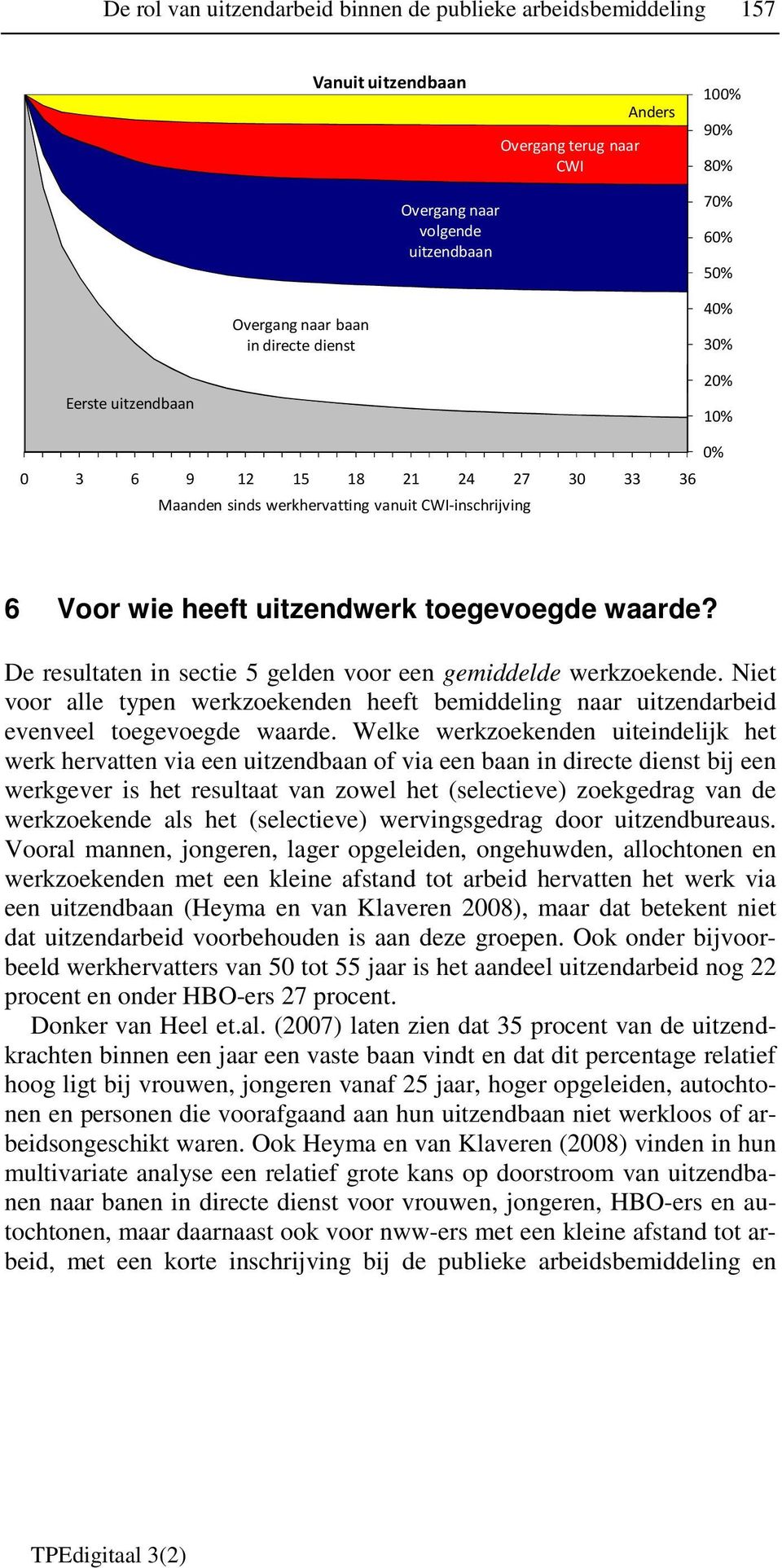 De resultaten in sectie 5 gelden voor een gemiddelde werkzoekende. Niet voor alle typen werkzoekenden heeft bemiddeling naar uitzendarbeid evenveel toegevoegde waarde.