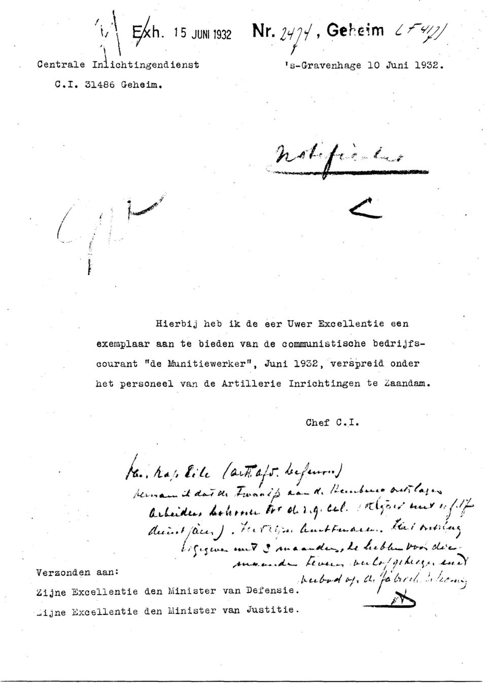 de communstsche bedrjfscourant de hntewerker Jun 1932 verspred