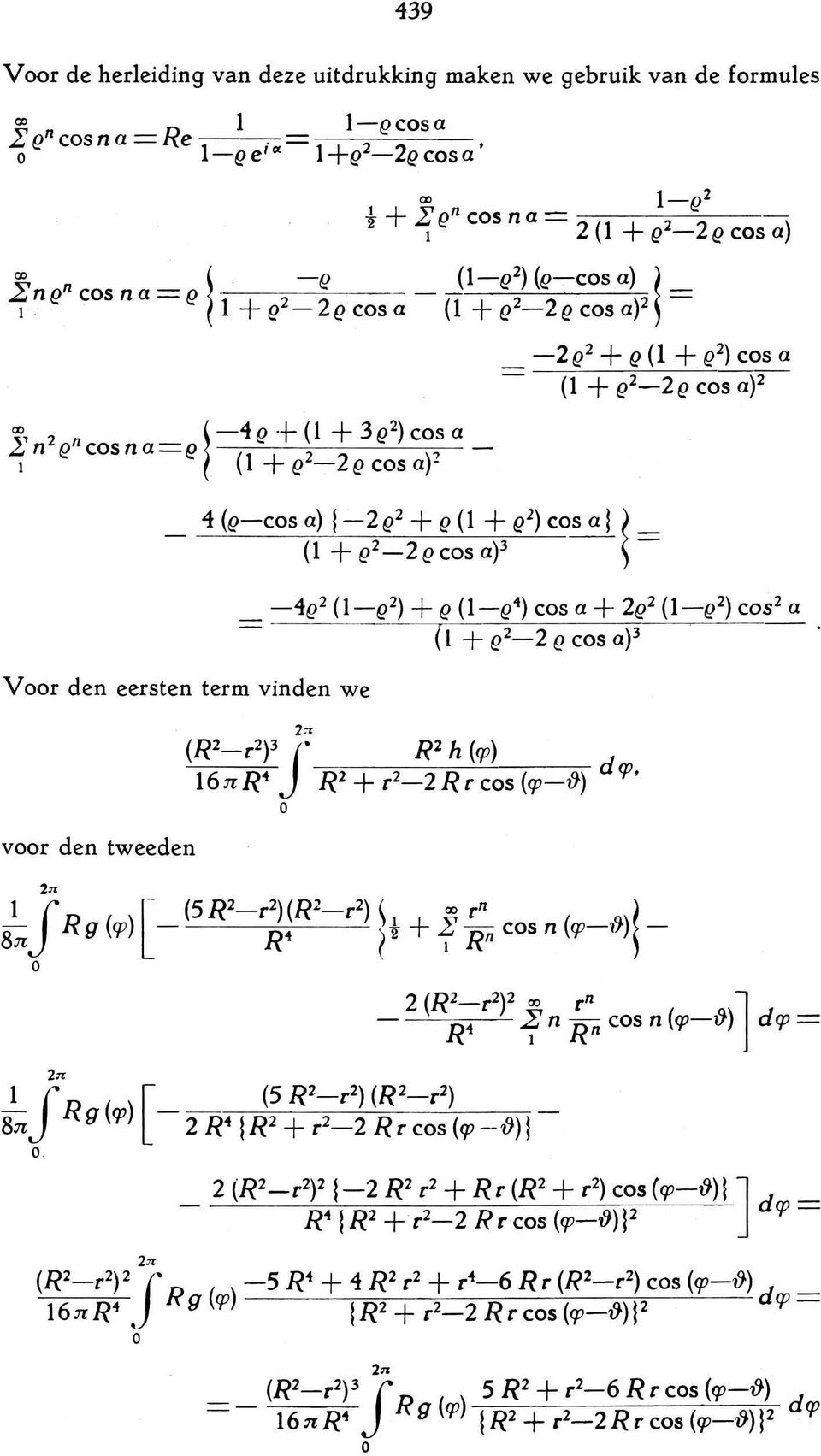 e -e 1 +e2-2ecsa (1 + e2-2e cs a)2 - ~, 2 n _ ~ -4 e + ( + 3 ( 2 ) cs a,.;.