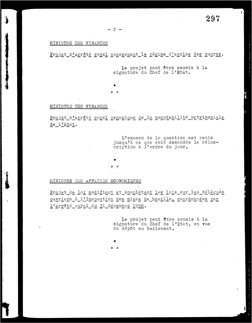 examen de la questin est remis jusqu'à ce que sit demandée la réinscriptin à l 1 rdre du jur.