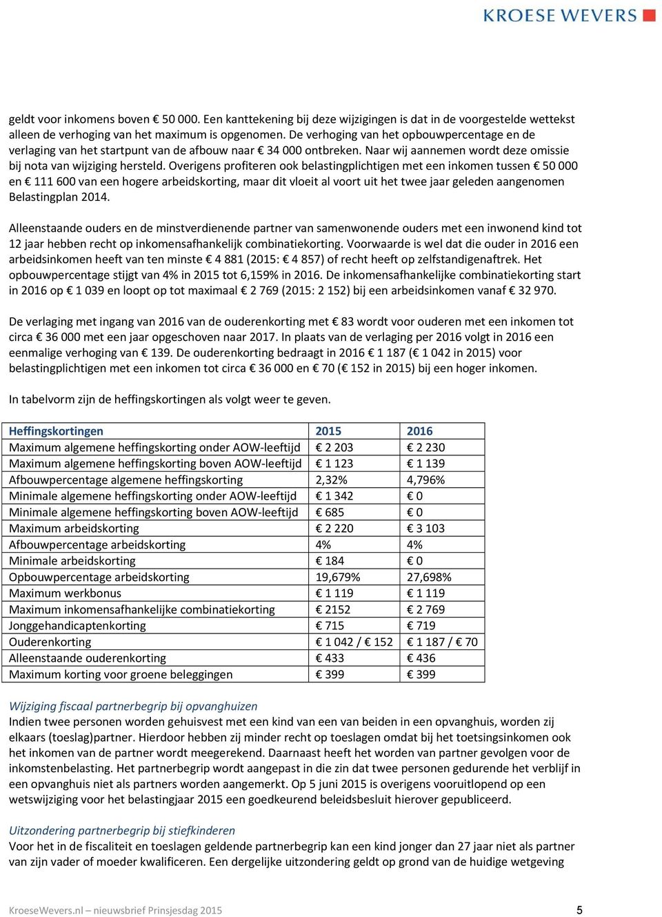 Overigens profiteren ook belastingplichtigen met een inkomen tussen 50 000 en 111 600 van een hogere arbeidskorting, maar dit vloeit al voort uit het twee jaar geleden aangenomen Belastingplan 2014.