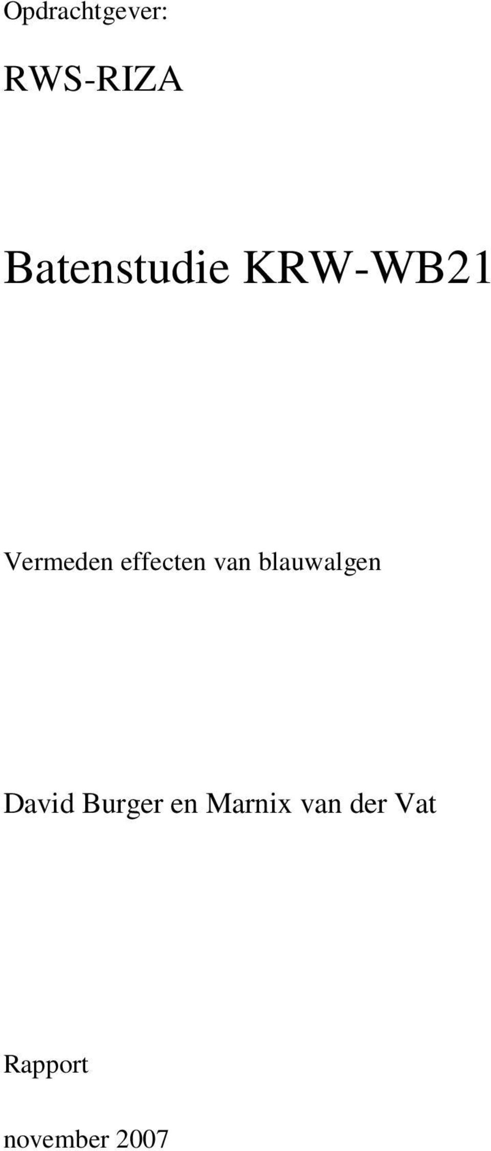 David Burger en Marnix