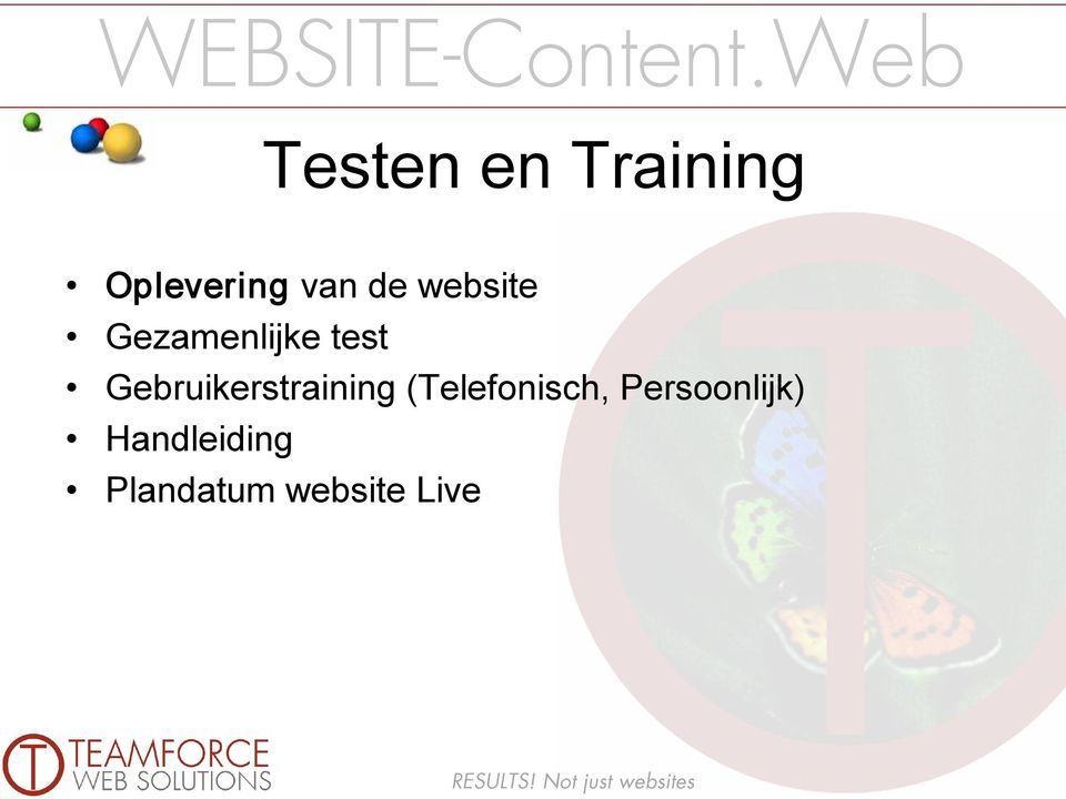 Gebruikerstraining (Telefonisch,