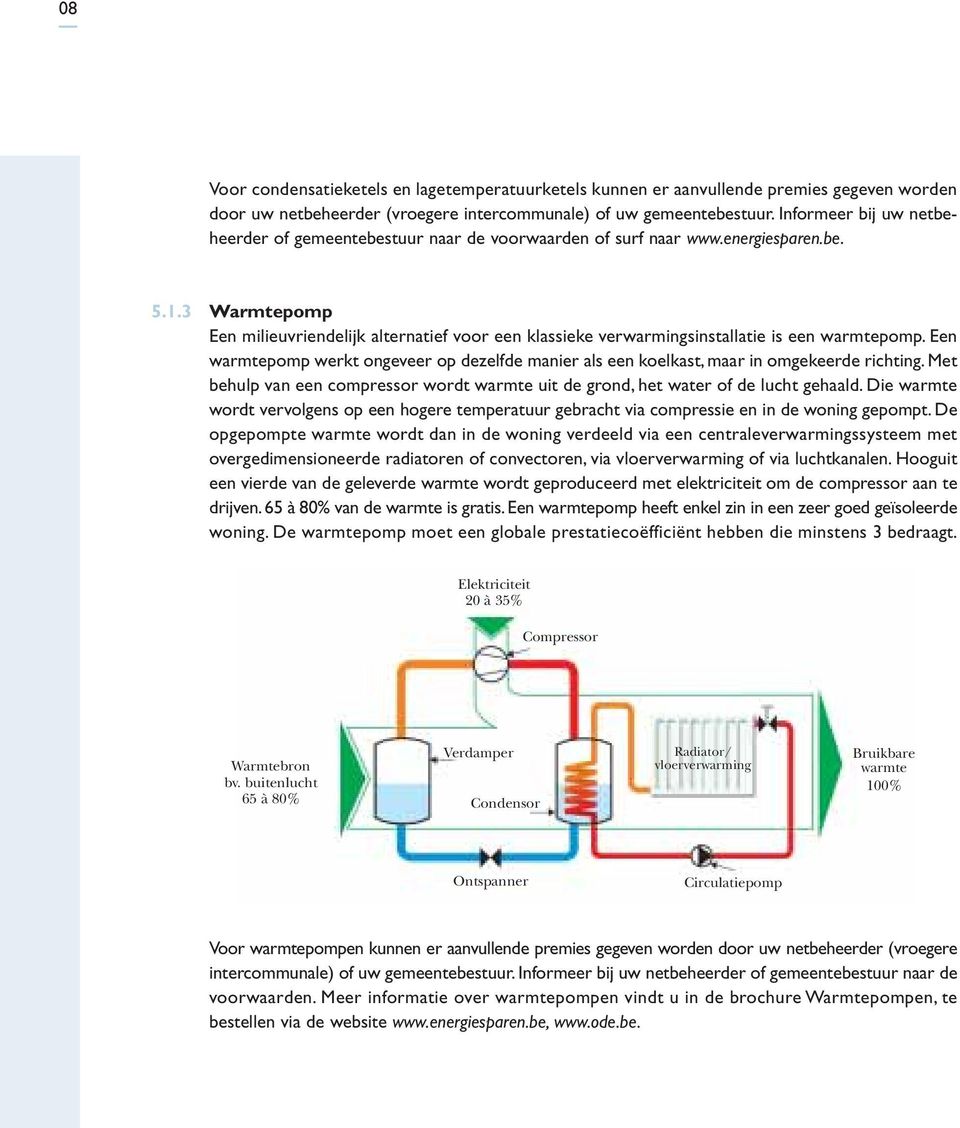 3 Warmtepomp Een milieuvriendelijk alternatief voor een klassieke verwarmingsinstallatie is een warmtepomp.