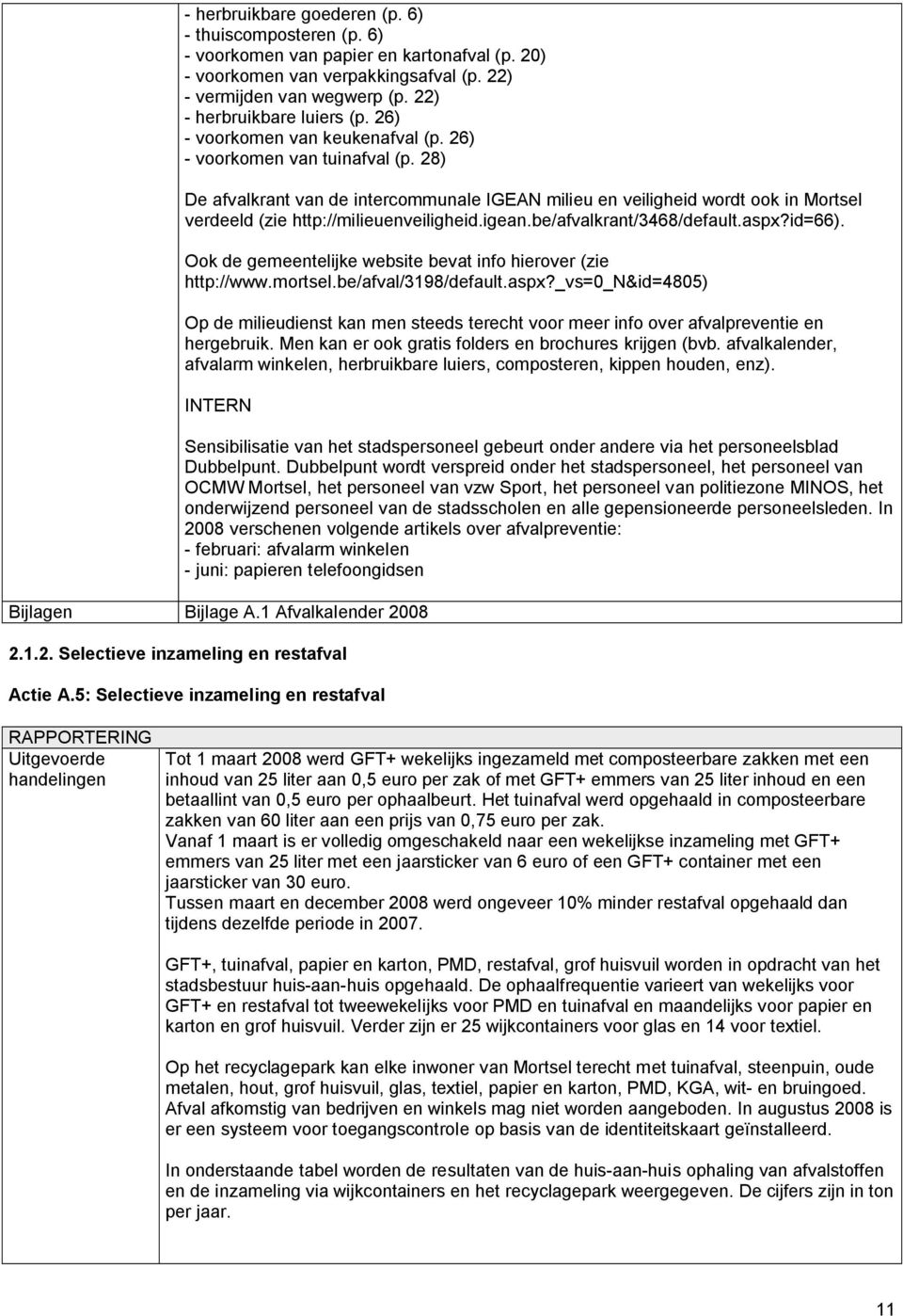 28) De afvalkrant van de intercommunale IGEAN milieu en veiligheid wordt ook in Mortsel verdeeld (zie http://milieuenveiligheid.igean.be/afvalkrant/3468/default.aspx?id=66).