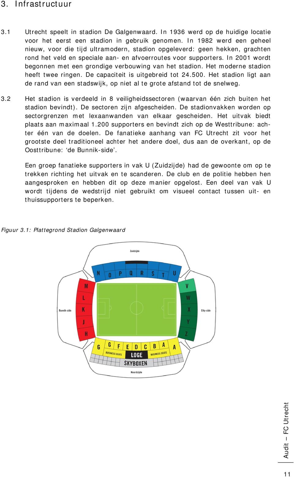 In 2001 wordt begonnen met een grondige verbouwing van het stadion. Het moderne stadion heeft twee ringen. De capaciteit is uitgebreid tot 24.500.