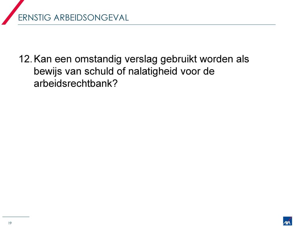 bewijs van schuld of